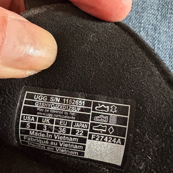 UGG Goldenstar Black Platform Slide Sandals with Dual Straps,5 - Picture 7 of 7